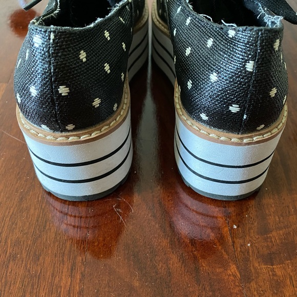 ZARA - polka dot platform Oxford style sneaker - Picture 6 of 7